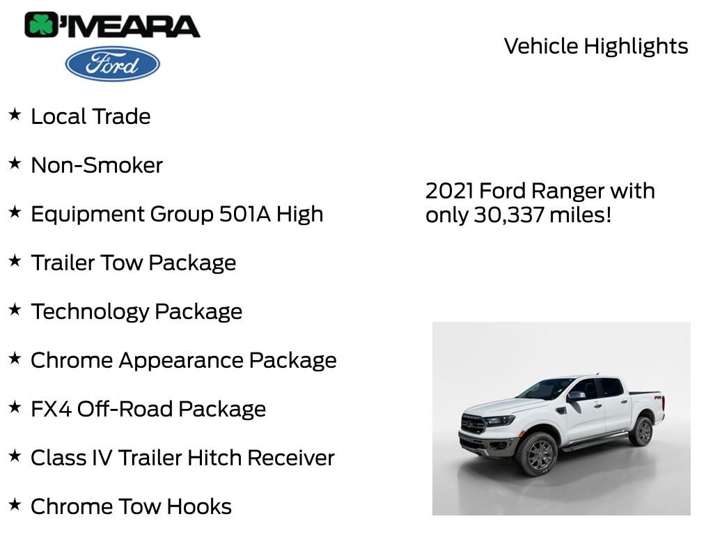 Used 2021 Ford Ranger Lariat w/ Equipment Group 501A High AWD/4WD image 8