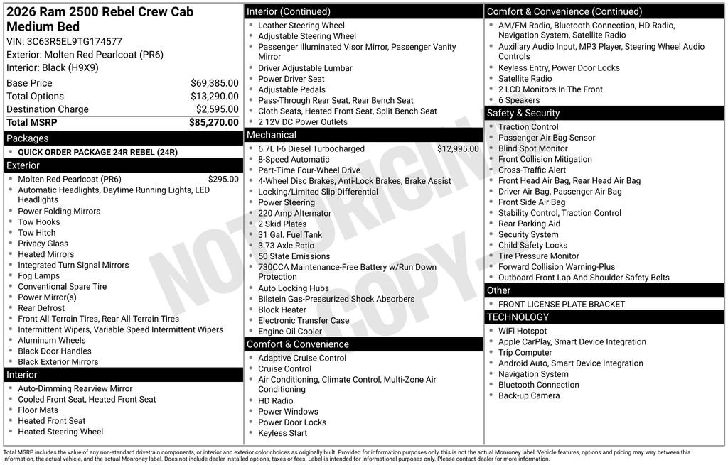 Used 2026 RAM 2500 Rebel image 30