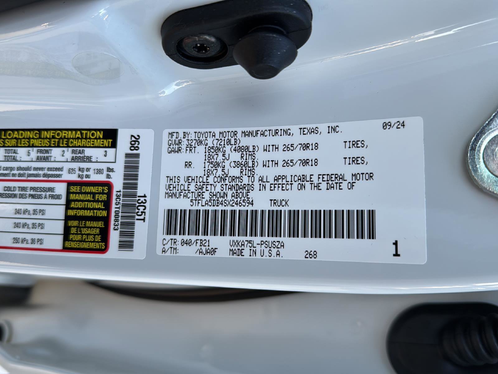 New 2025 Toyota Tundra SR5 image 24