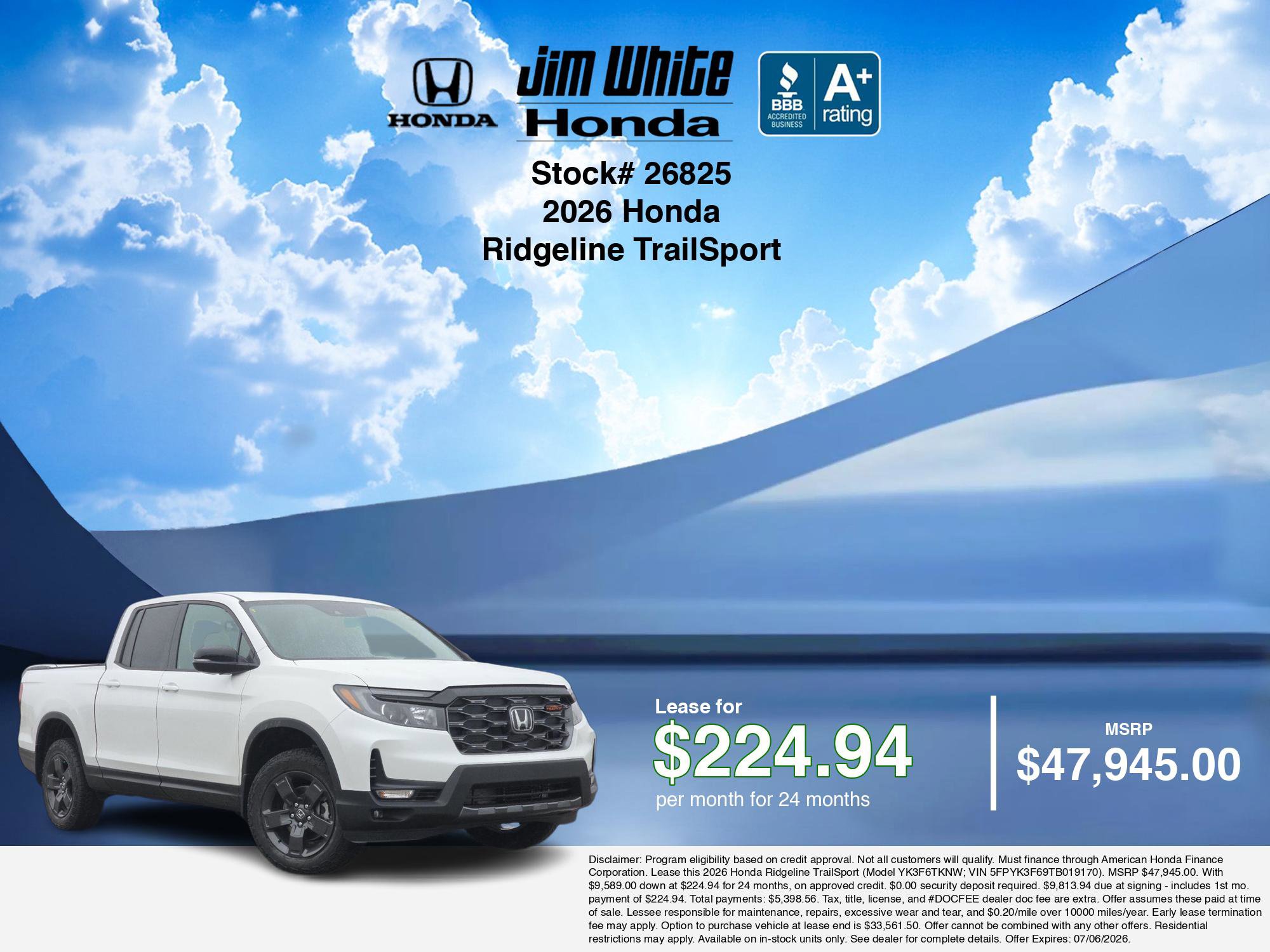 New 2026 Honda Ridgeline TrailSport image 3
