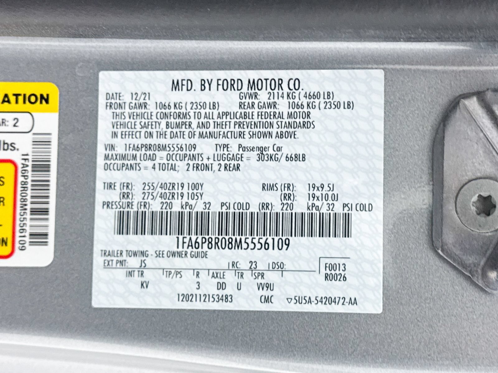 Used 2021 Ford Mustang Mach 1 w/ Equipment Group 700A RWD image 41