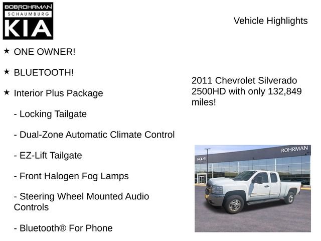 Used 2011 Chevrolet Silverado 2500 LT w/ Interior Plus Package RWD image 8