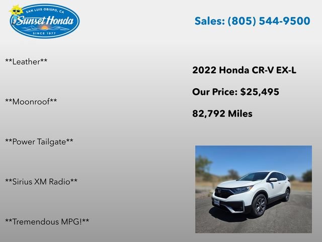 Certified 2022 Honda CR-V EX-L image 14