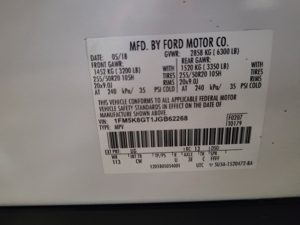 Used 2018 Ford Explorer Sport w/ Equipment Group 401A AWD/4WD image 33