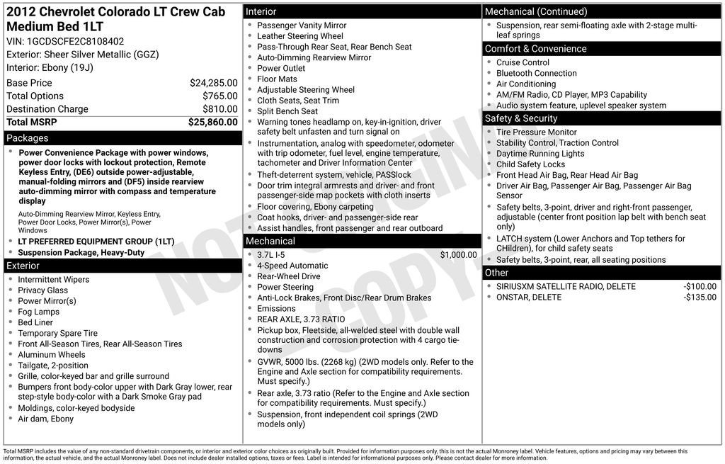 Used 2012 Chevrolet Colorado LT RWD image 5