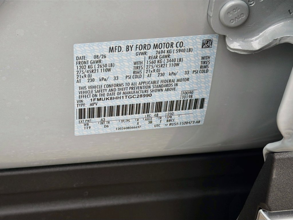 New 2026 Ford Explorer Platinum w/ LUX Leather Package AWD/4WD image 35