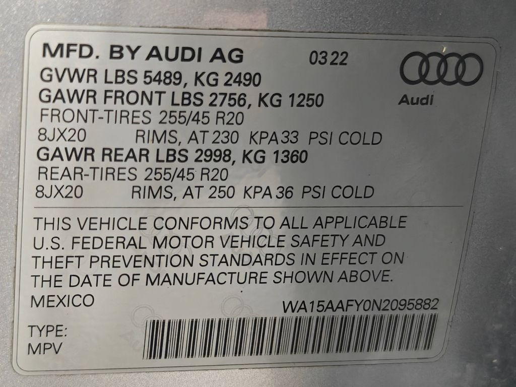 Used 2022 Audi Q5 2.0T Premium Plus w/ Premium Plus Package AWD/4WD image 70