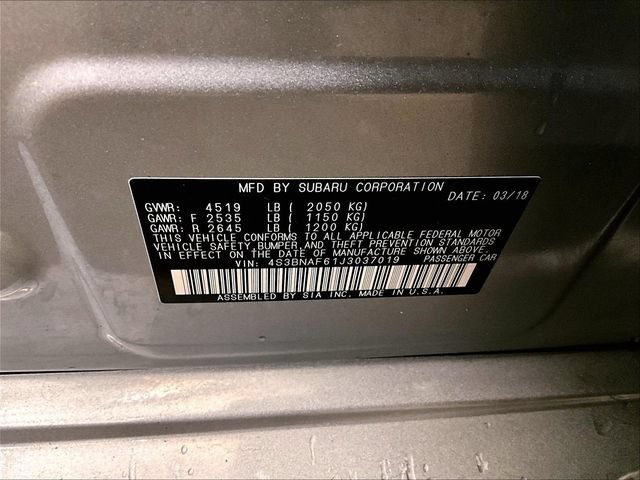 Used 2018 Subaru Legacy 2.5i Premium w/ Eyesight & BSD & Rcta & HBA AWD/4WD image 32