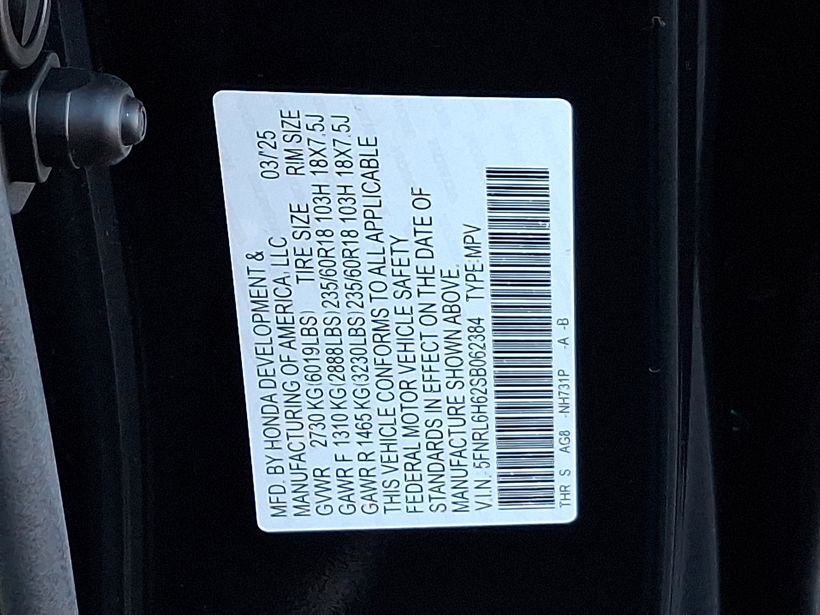 Used 2025 Honda Odyssey EX-L image 26