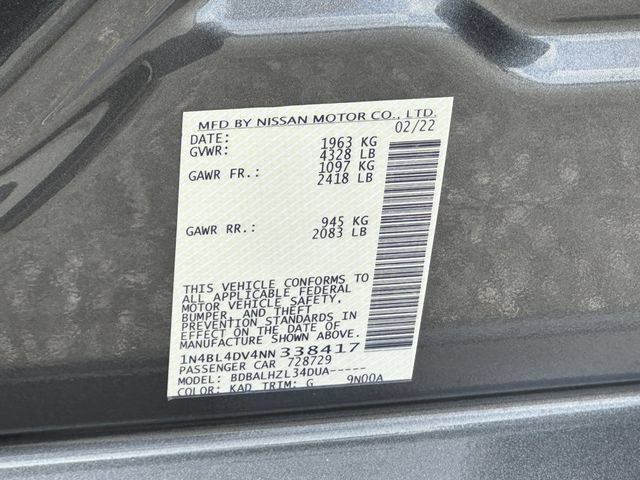 Certified 2022 Nissan Altima 2.5 SV FWD image 33