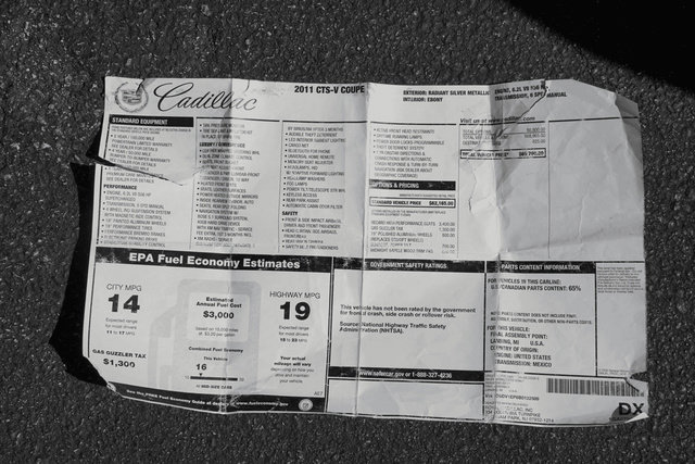 Used 2011 Cadillac CTS V w/ Wood Trim Package image 86