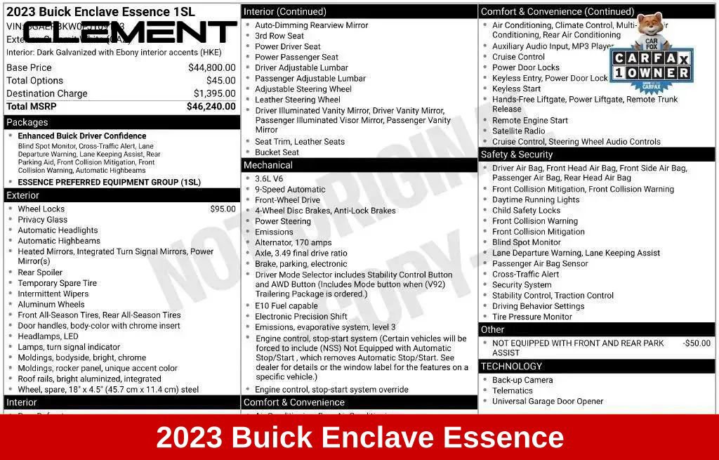 Used 2023 Buick Enclave Essence FWD image 6