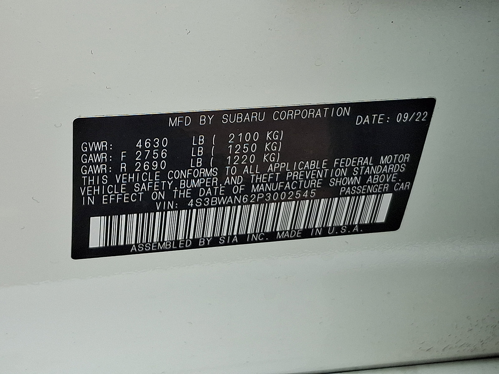 Used 2023 Subaru Legacy Limited AWD/4WD image 28
