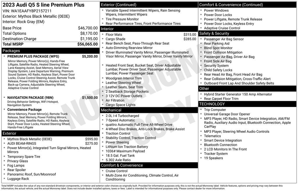 Certified 2023 Audi Q5 2.0T Premium Plus w/ Premium Plus Package AWD/4WD image 3