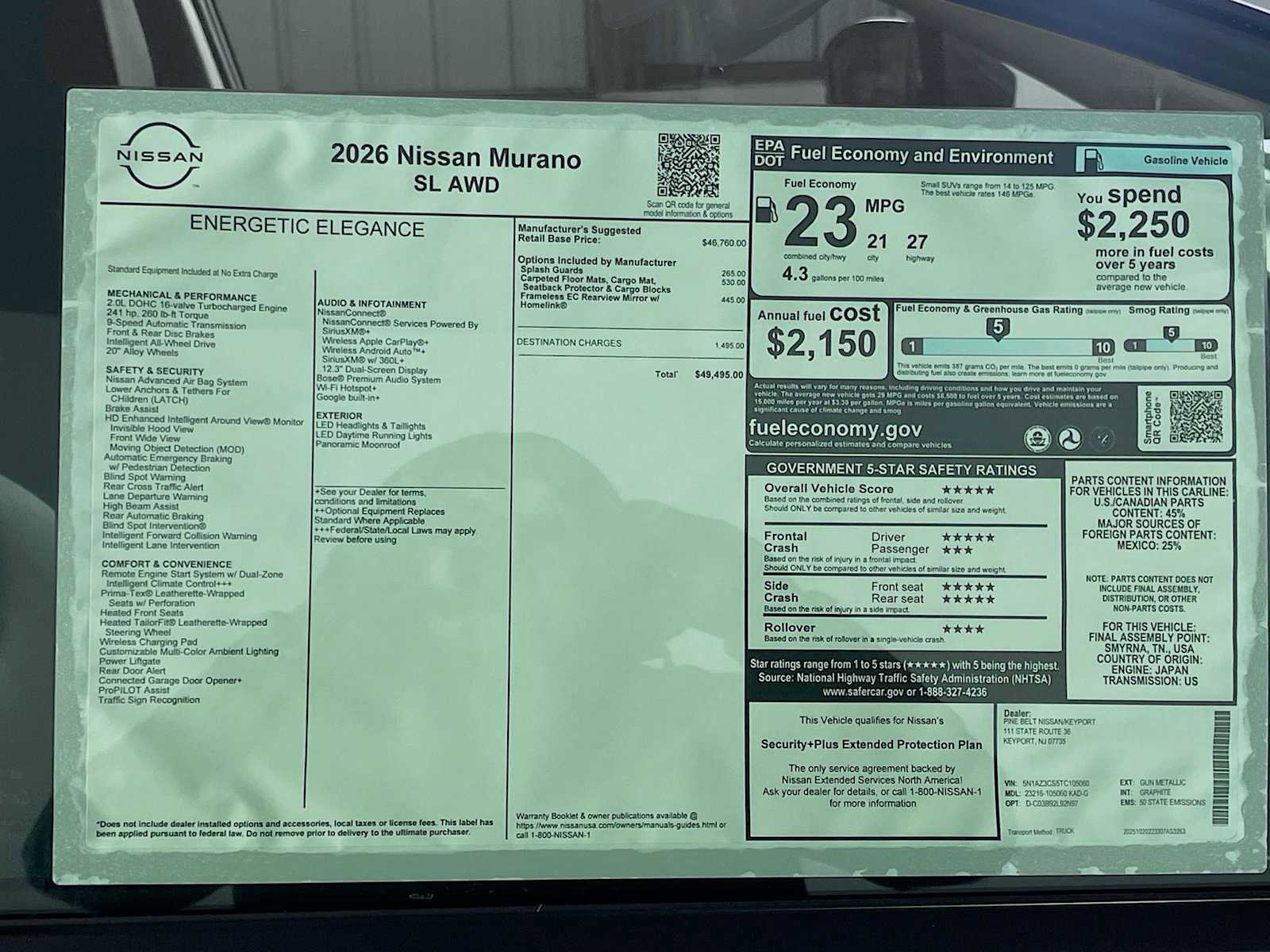 New 2026 Nissan Murano SL image 6