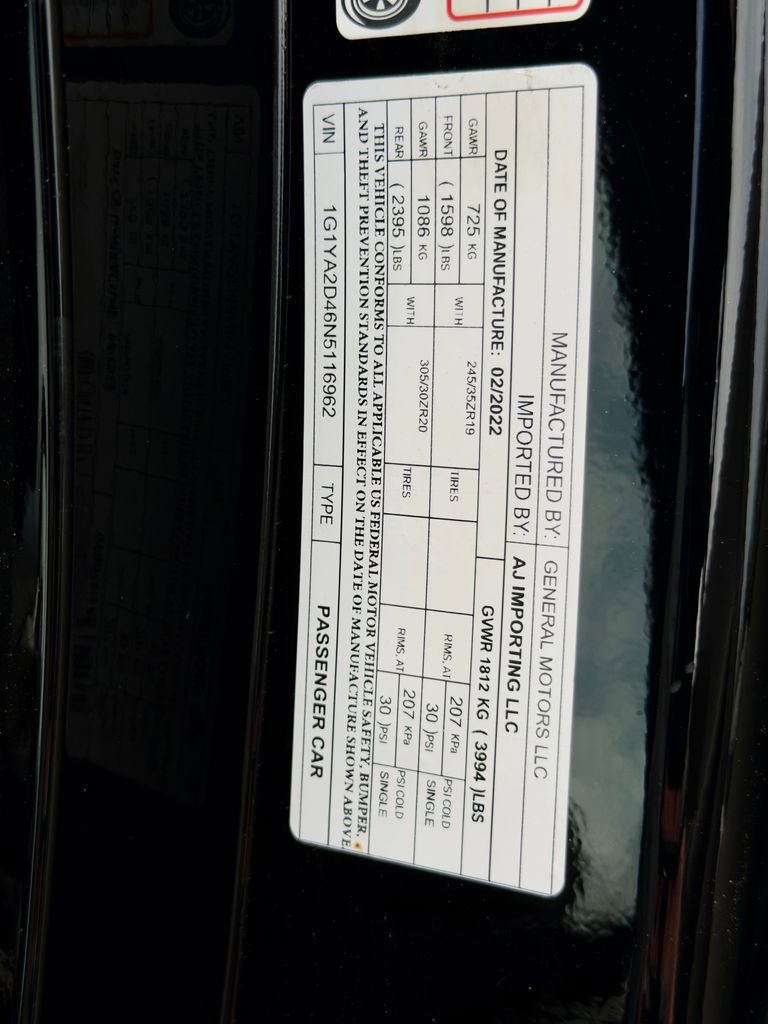 Used 2022 Chevrolet Corvette Stingray Coupe w/ 1LT image 39