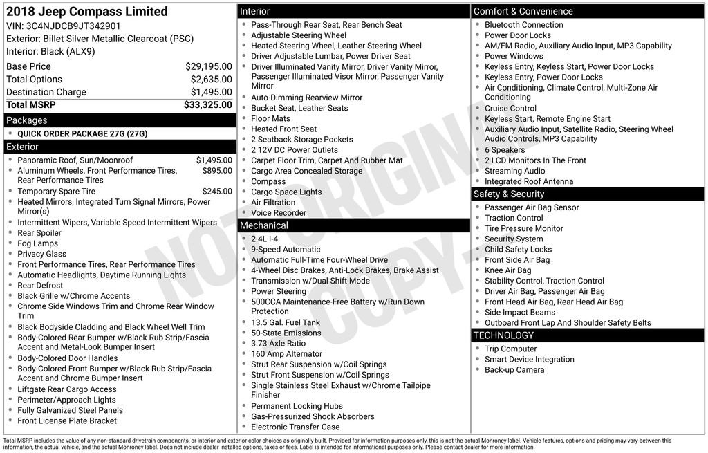 Certified 2018 Jeep Compass Limited image 20