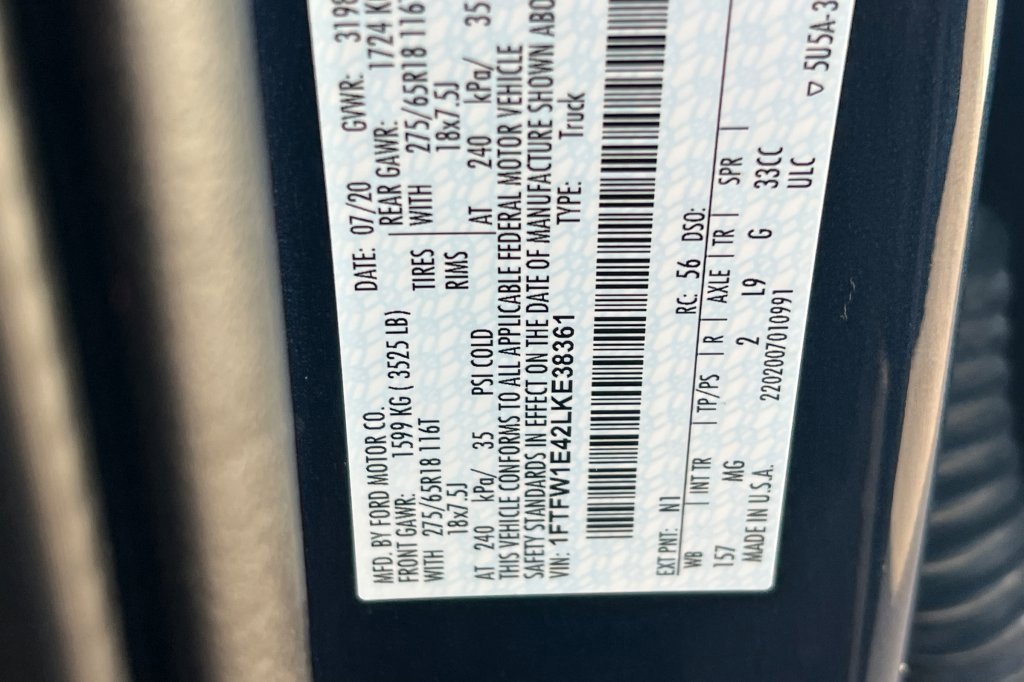 Used 2020 Ford F150 XLT w/ Equipment Group 302A Luxury image 23