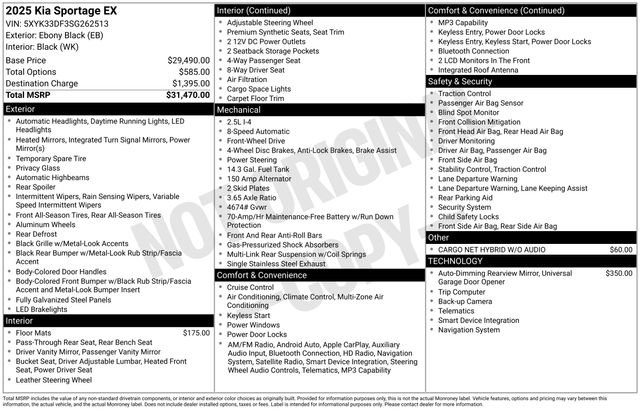 Used 2025 Kia Sportage EX FWD image 22