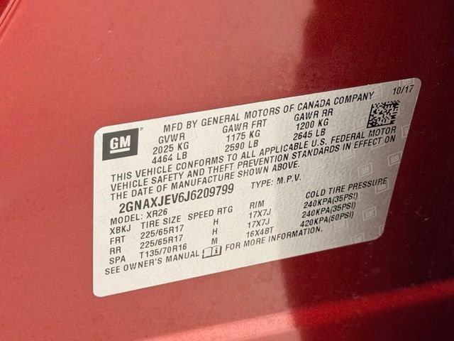 Certified 2018 Chevrolet Equinox LT FWD image 21