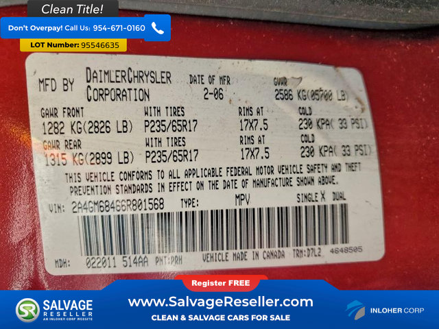 Used 2006 Chrysler Pacifica Touring image 17