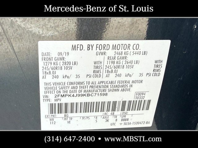Used 2019 Ford Edge SEL w/ Equipment Group 201A AWD/4WD image 26