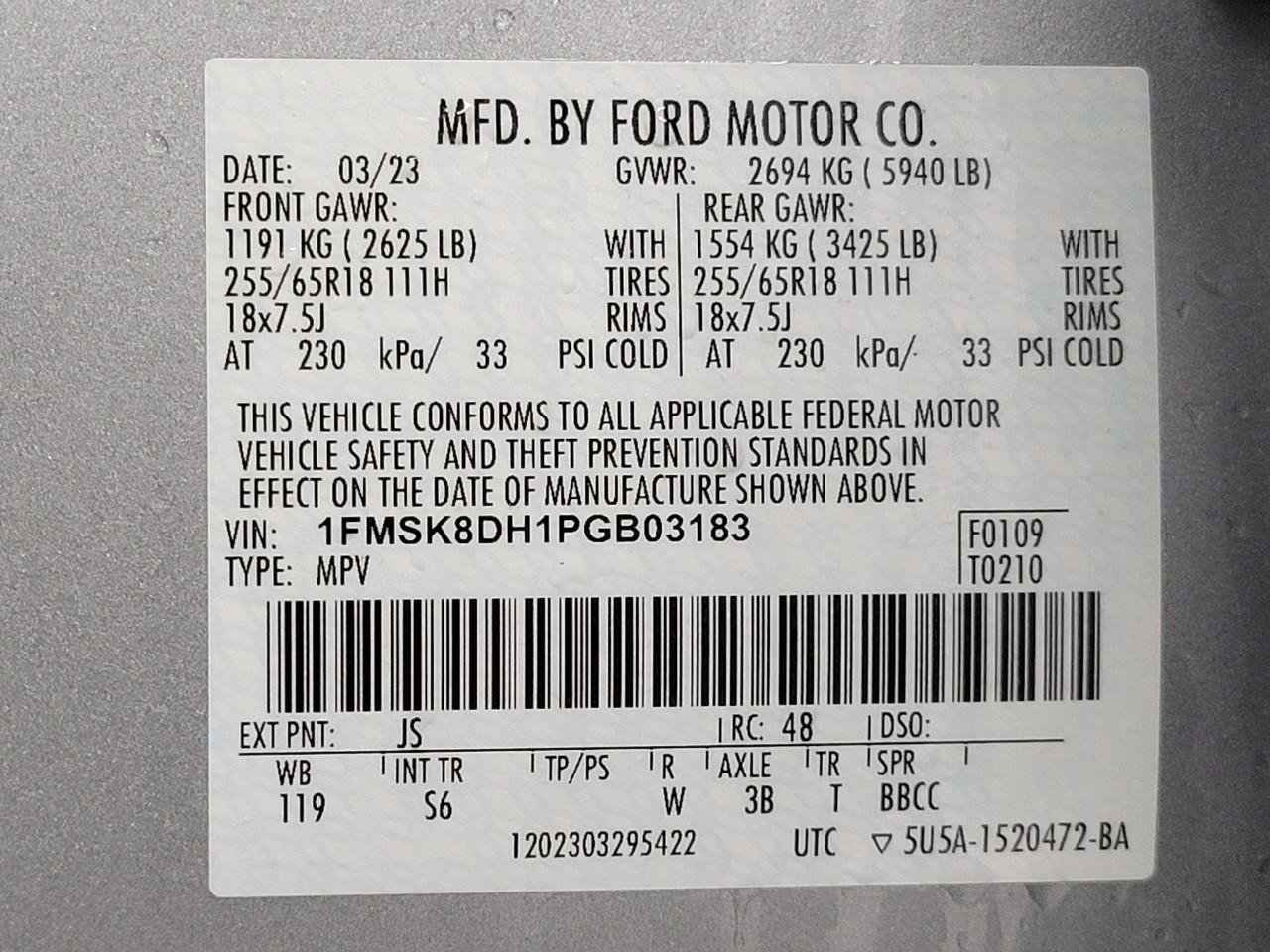 Used 2023 Ford Explorer XLT w/ Equipment Group 202A AWD/4WD image 31