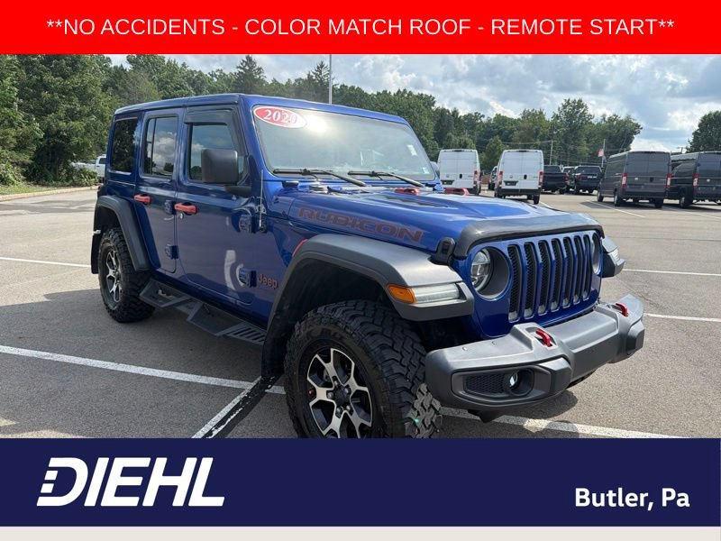 Used 2020 Jeep Wrangler Unlimited Rubicon w/ LED Lighting Group AWD/4WD image 1