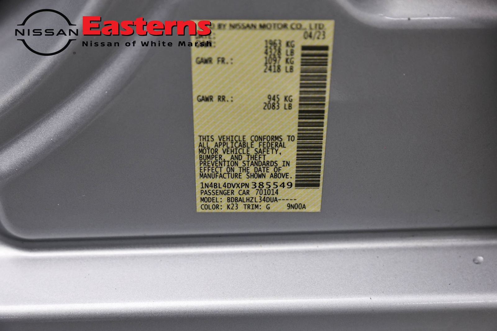 Used 2023 Nissan Altima 2.5 SV FWD image 34
