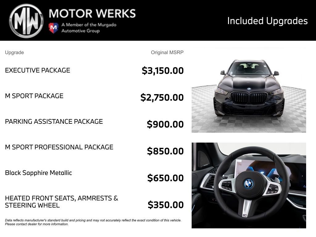 New 2026 BMW X5 xDrive50e w/ Executive Package AWD/4WD image 4
