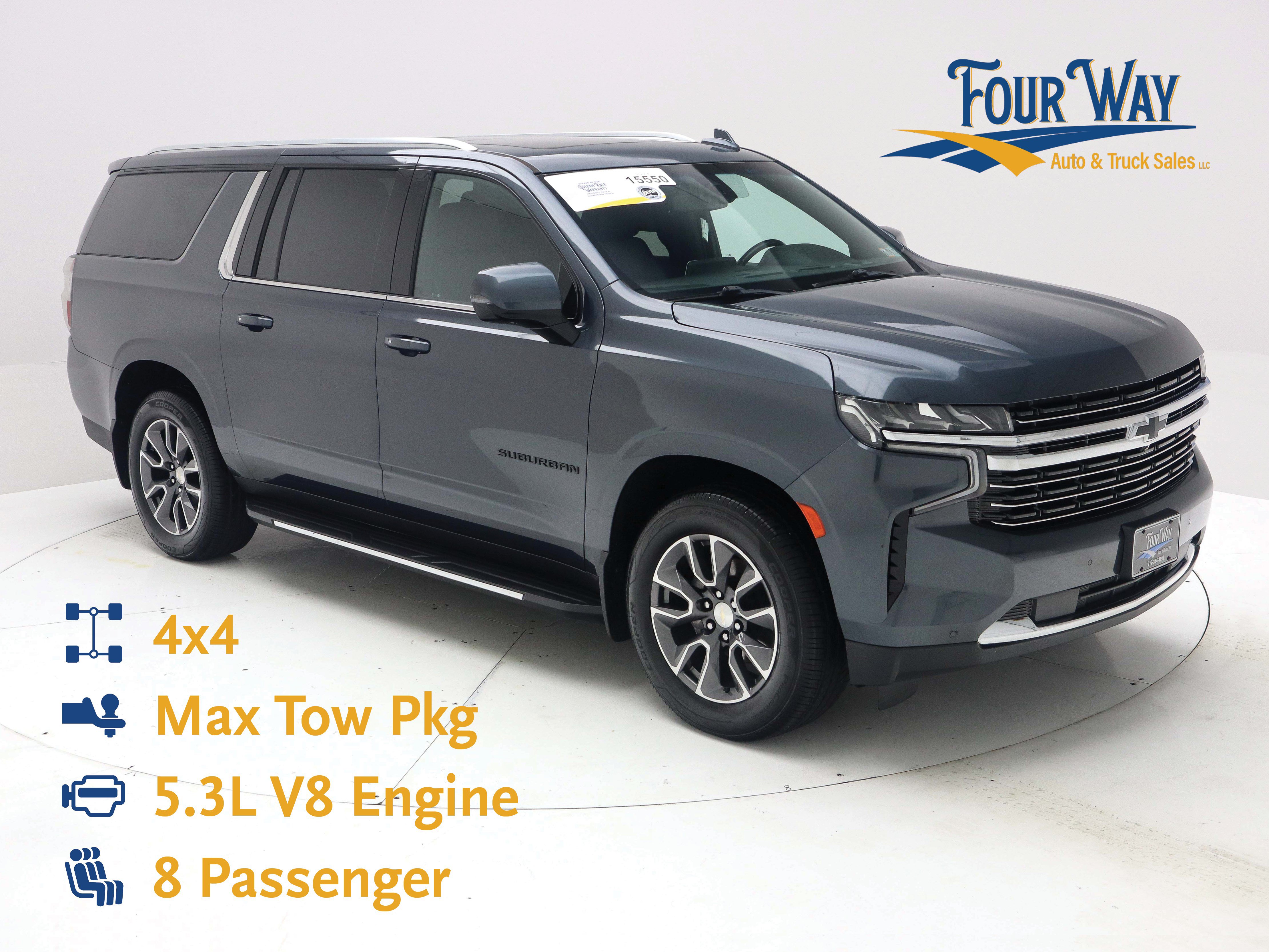 Used 2021 Chevrolet Suburban LT w/ LT Signature Package AWD/4WD image 1