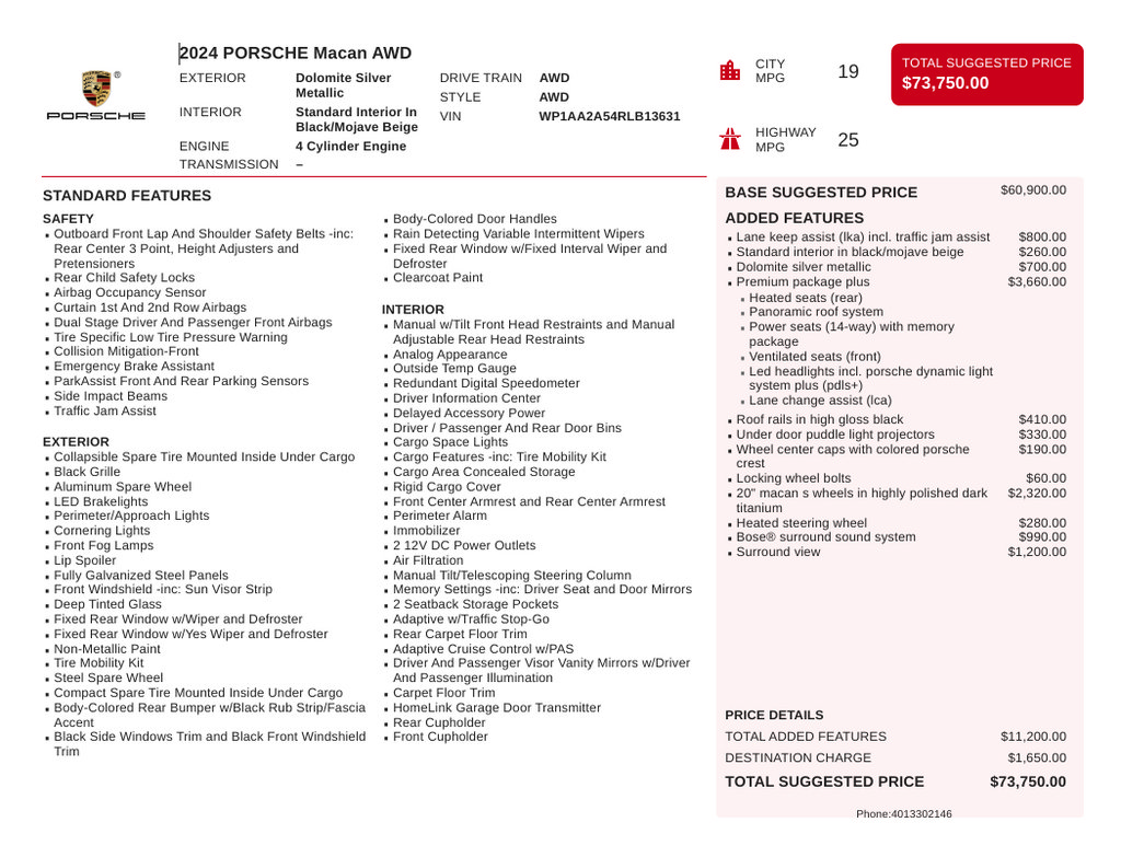 Used 2024 Porsche Macan AWD/4WD image 6