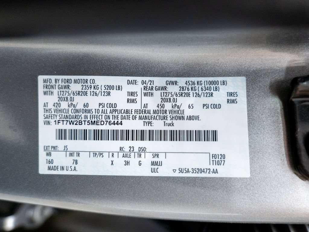 Used 2021 Ford F250 Platinum w/ FX4 Off-Road Package AWD/4WD image 65