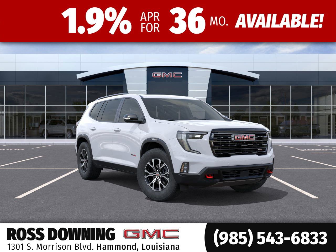 New 2026 GMC Acadia AT4