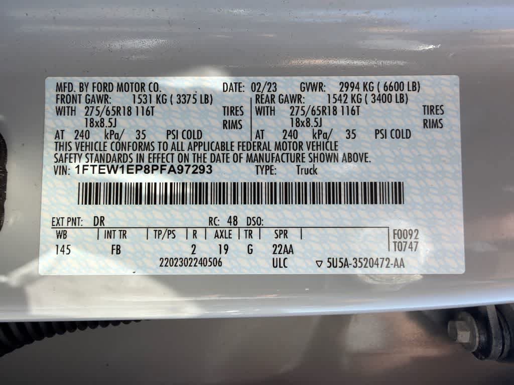 Used 2023 Ford F150 XLT w/ Equipment Group 302A High AWD/4WD image 32