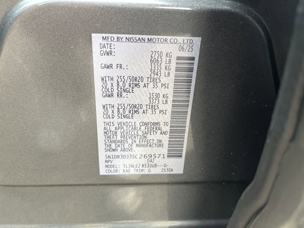 Used 2025 Nissan Pathfinder Platinum w/ Cargo Package image 84