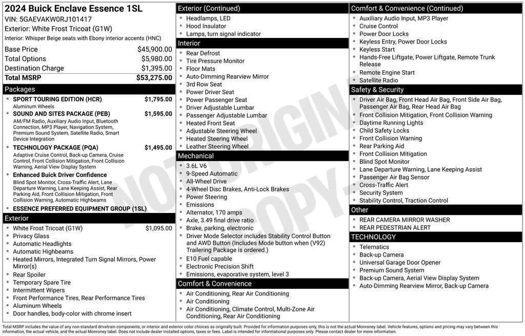 Used 2024 Buick Enclave Essence w/ Sport Touring Edition image 3