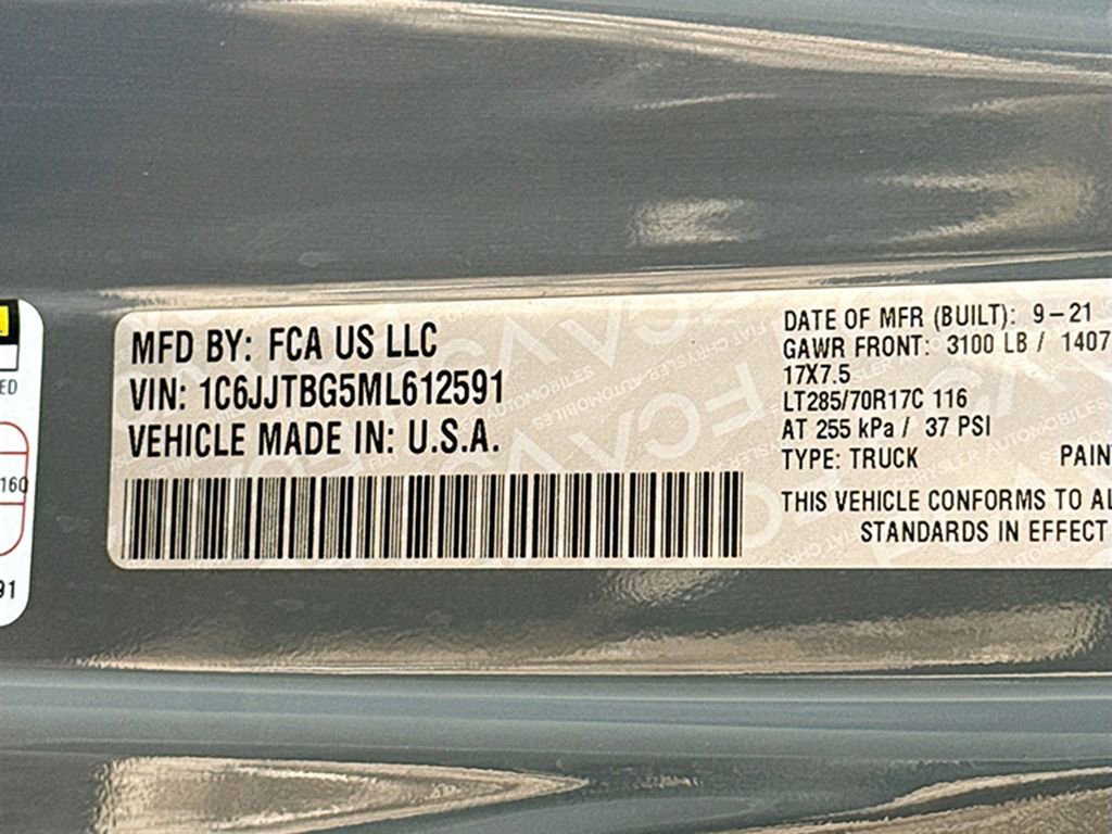 Used 2021 Jeep Gladiator Rubicon image 35