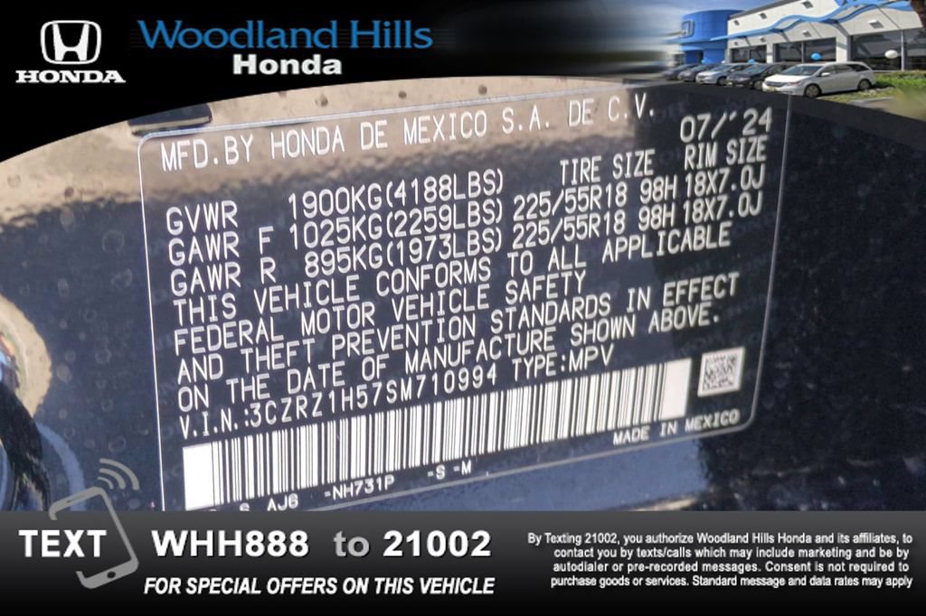 Certified 2025 Honda HR-V Sport image 26