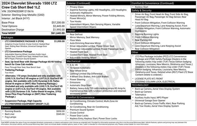 Used 2024 Chevrolet Silverado 1500 LTZ w/ LTZ Convenience Package II image 13