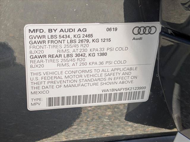 Used 2019 Audi Q5 2.0T Premium Plus w/ Premium Plus Package AWD/4WD image 27