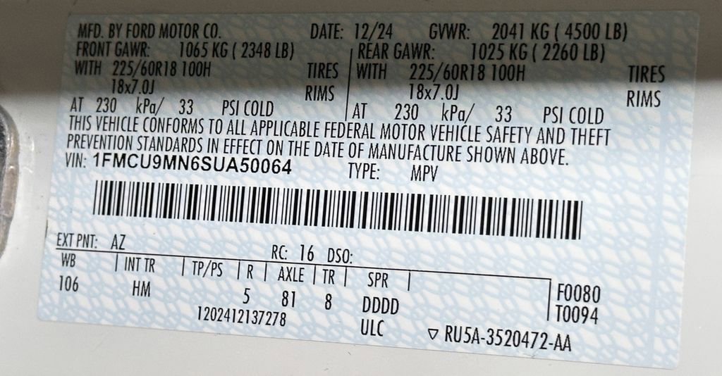 Used 2025 Ford Escape ST-Line w/ Tech Pack #1 image 56