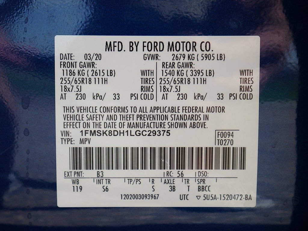Used 2020 Ford Explorer XLT w/ Equipment Group 202A AWD/4WD image 69