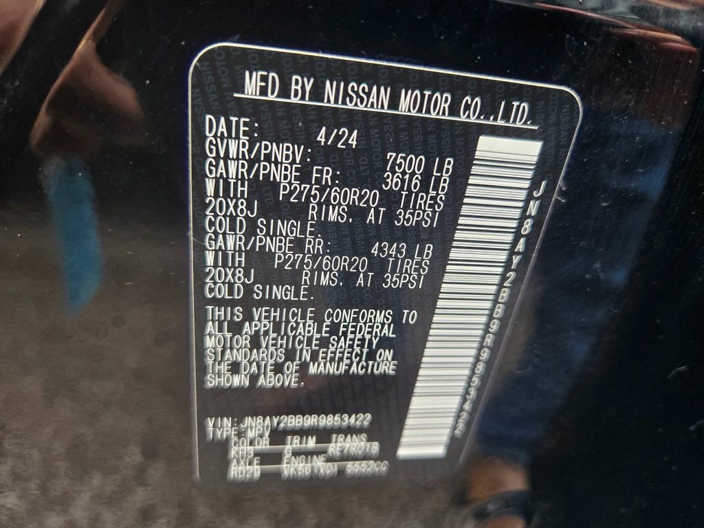 Used 2024 Nissan Armada SL w/ Captain's Chairs Package image 14