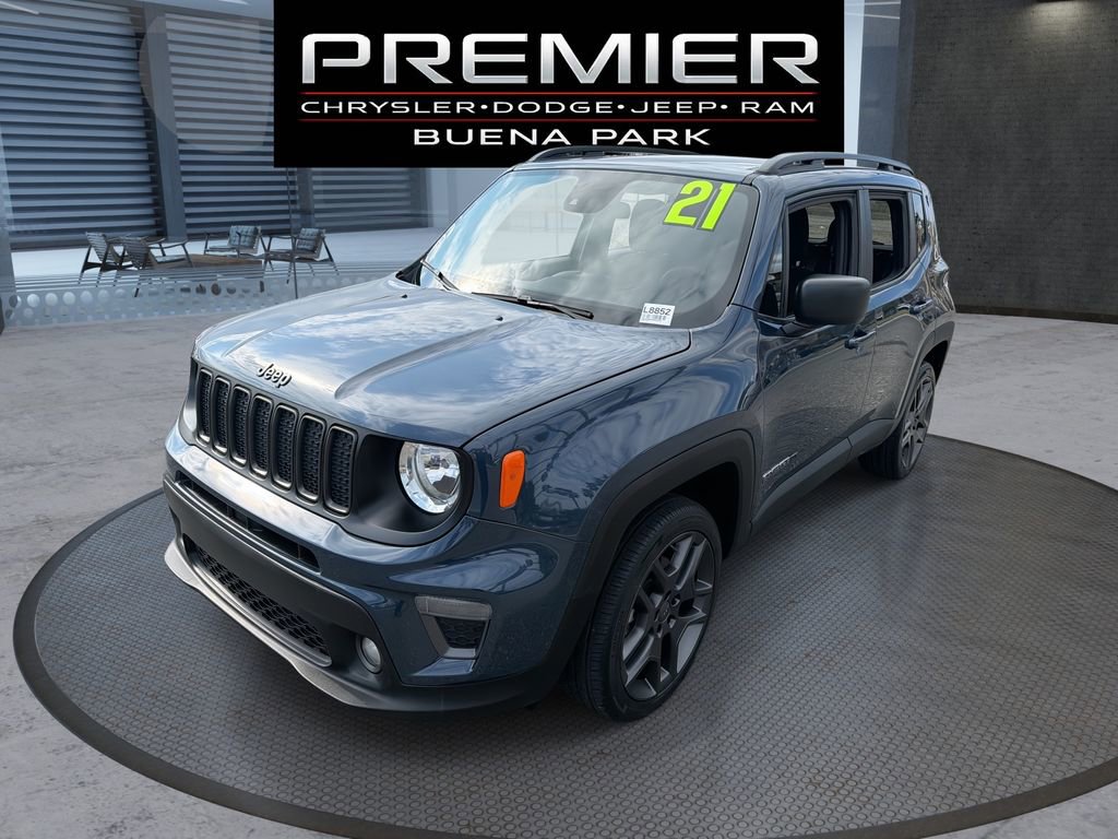 Used 2021 Jeep Renegade Latitude w/ Sun & Sound Group AWD/4WD image 1