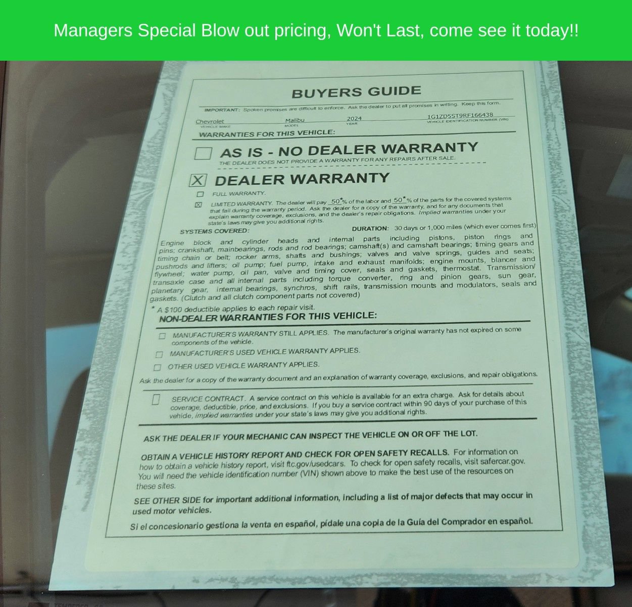 Used 2024 Chevrolet Malibu LT FWD image 55