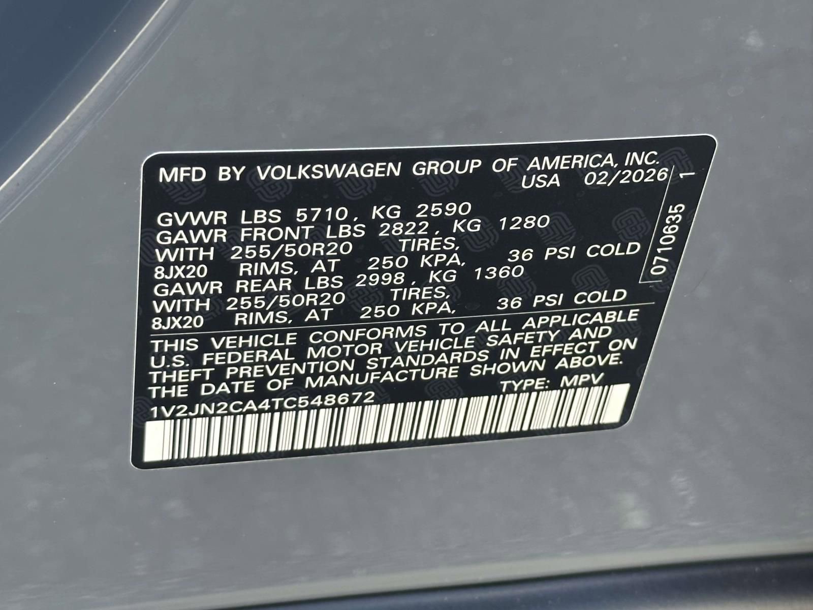 New 2026 Volkswagen Atlas SE image 16