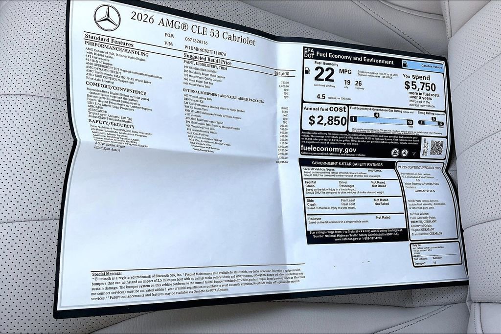 New 2026 Mercedes-Benz CLE 53 AMG 4MATIC Cabriolet image 13