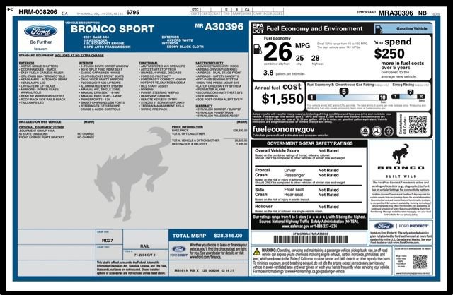 Used 2021 Ford Bronco Sport AWD/4WD image 29