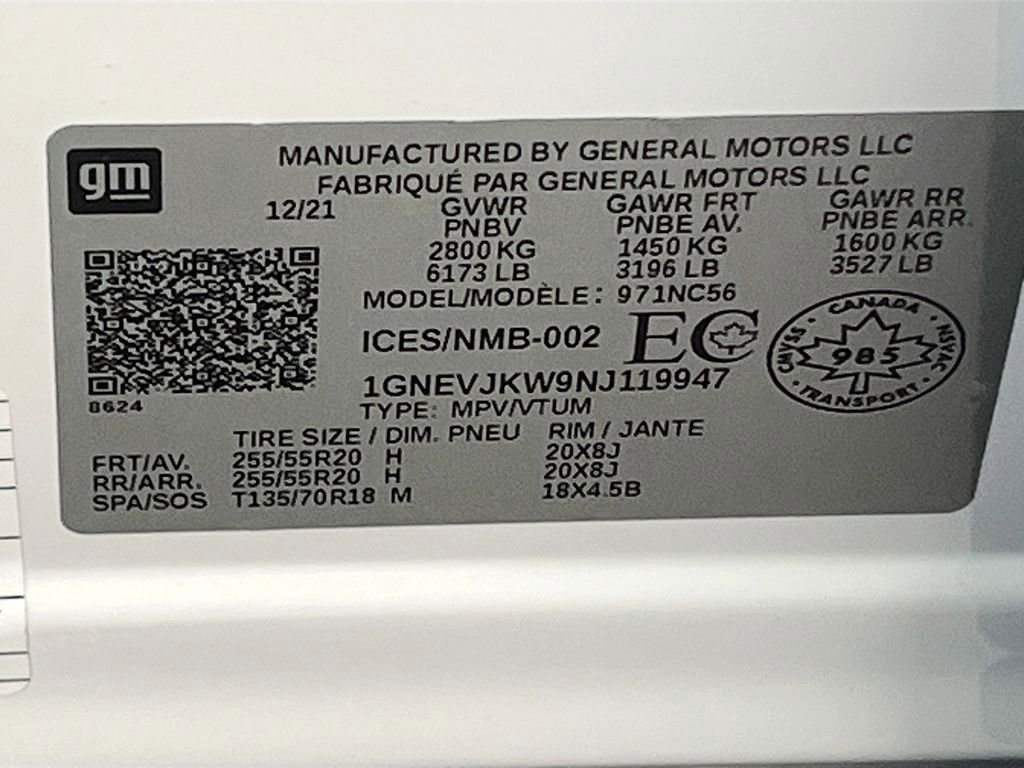 Used 2022 Chevrolet Traverse RS w/ LPO, Floor Liner Package image 35